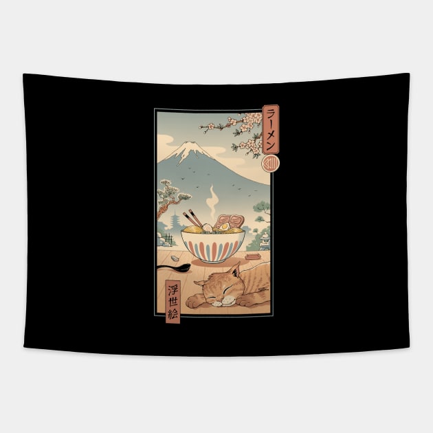 A Perfect Ramen Weather Tapestry by Vincent Trinidad Art