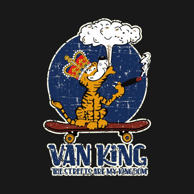 van King - King Tiger Smoking RVAH-1 - Grunge Style by vanKing