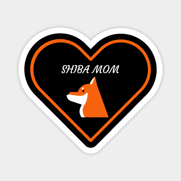 Shiba Inu Mom Magnet by Art By Mojo