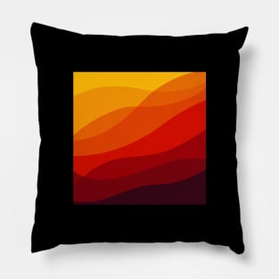 Beautiful sunset color design Pillow