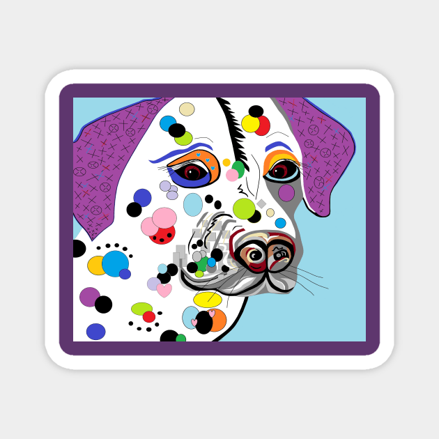 Dalmatian Magnet by EloiseART