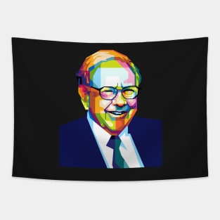 Warren Buffet wpap popart Tapestry