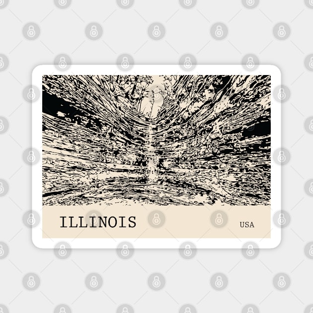 Illinois USA Magnet by Lakeric
