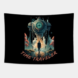 "Time traveler"  time machine Tapestry