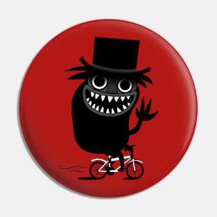 Babadook Likes Bicycle Pin