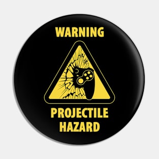 warning frustrated gamer may throw controller funny geeky humor Pin