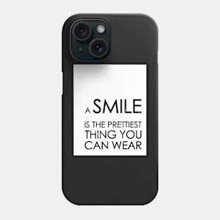 Quote print, Smile quote, Scandinavian print, Scandinavian, Trendy print, Styled, Scandinavian art, Modern art, Wall art, Print, Minimalistic, Modern Phone Case