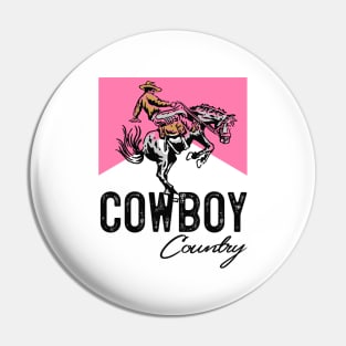 Cowboy Country Horse Riding Western Pin