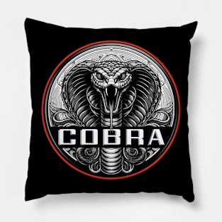 Vintage style Shelby Cobra Mustang logo Pillow