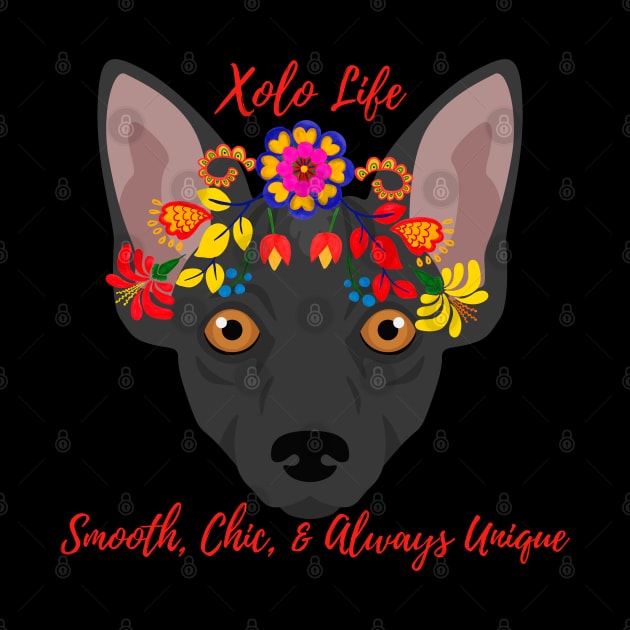 Floral Xolo Dog-Smooth Chic & Always Unique by jlee