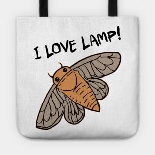 I Love Lamp // Moth To a Flame Funny Design Tote