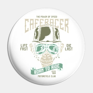 Caferacer Born To Ride Pin