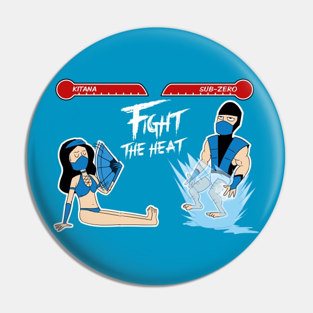 Too Hot to Fight Pin by flying_eggplant