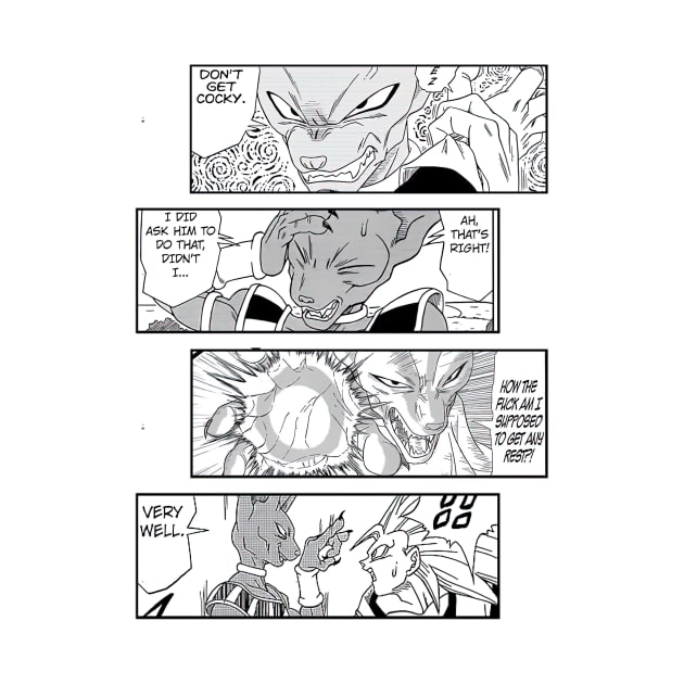 Beerus Dragon Ball Doragon Boru Manga Panel by AinisticGina