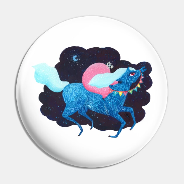 Death on a horse Pin by zsalto