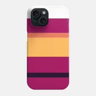 An attractive union of Licorice, Jazzberry Jam, Brick Red, Light Red Ochre and Pastel Orange stripes. Phone Case