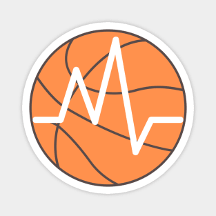 Basketball Heartbeat Magnet