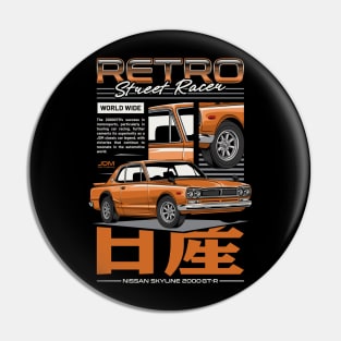 Skyline 2000 GTR Retro Car Pin