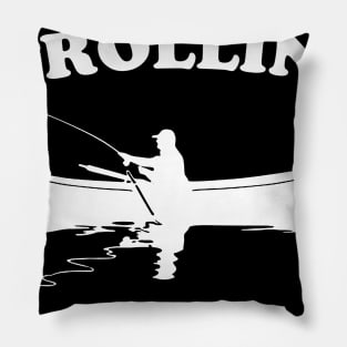 They See Me Trollin Shirts Funny Fishing Fish Jokes Summer Camping Pillow