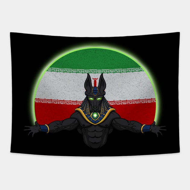 Anubis Iran Tapestry by RampArt