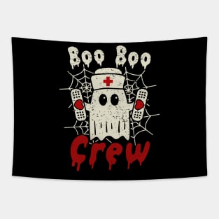 Boo Boo Crew // Cute Halloween Ghost Nurse Tapestry