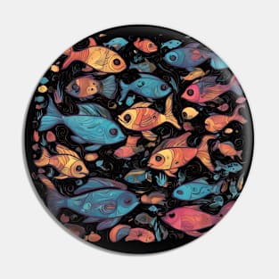 Fishy Kaleidoscope Carnival Pin