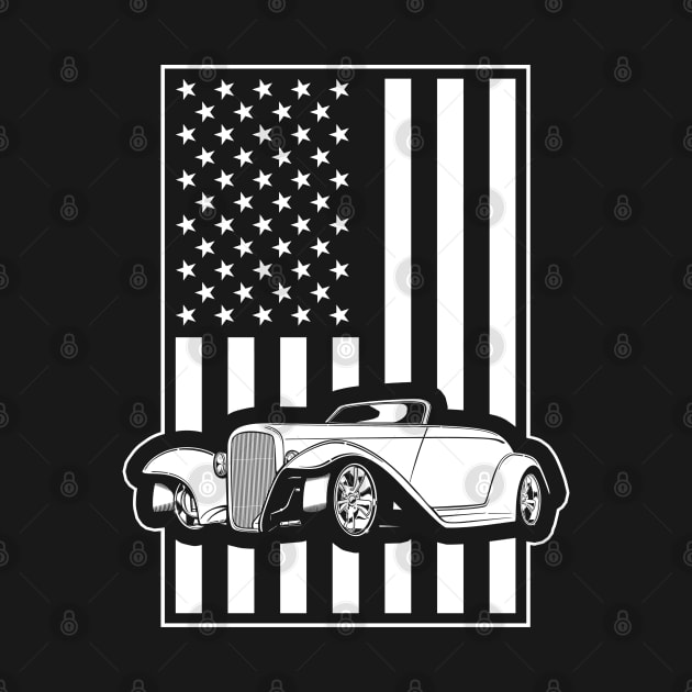 Hot Rod American Pride Flag by RadStar