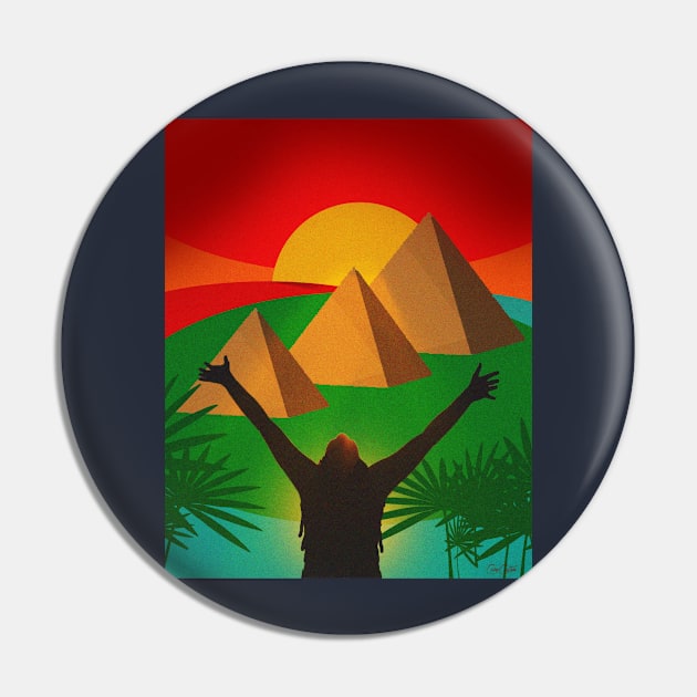 African People Of the Sun Pin by Corecustom