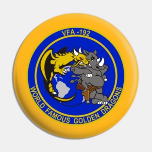 F/A18 Rhino - VFA192 Golden Dragons Pin