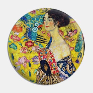 Gustav Klimt - Lady With a Fan Pin