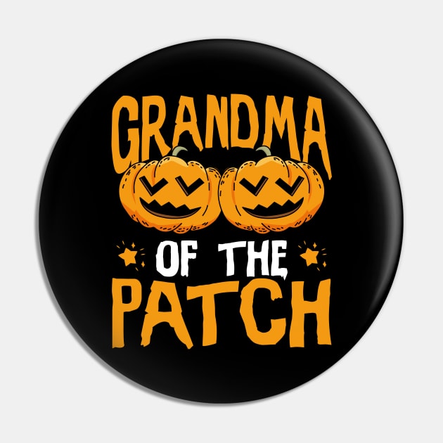 Halloween Pumpkin Grandma of the Patch Pin by aneisha