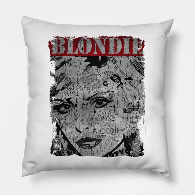 TEXTURE ART - BLONDIE ROCK Pillow by ZiziVintage