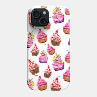 Pink Cupcakes Pattern Phone Case