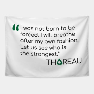 Thoreau Quote on freedom Tapestry