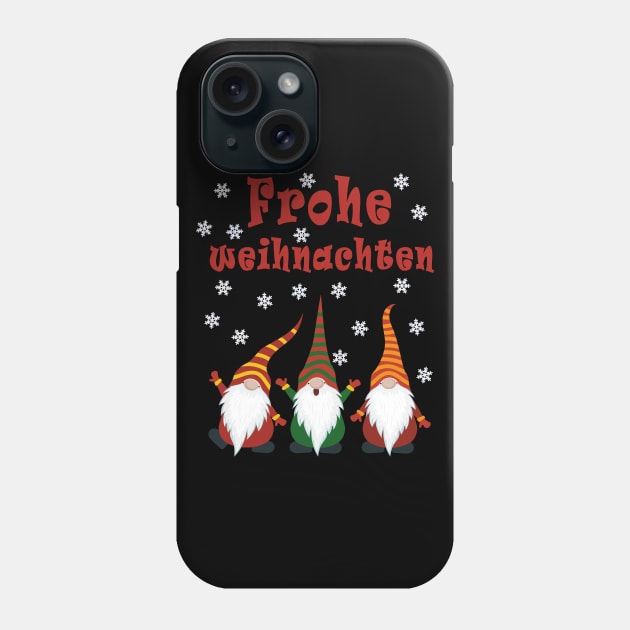 Gnomes Funny Pajama Cute Christmas Gift Frohe Weihnachten Phone Case by artbypond