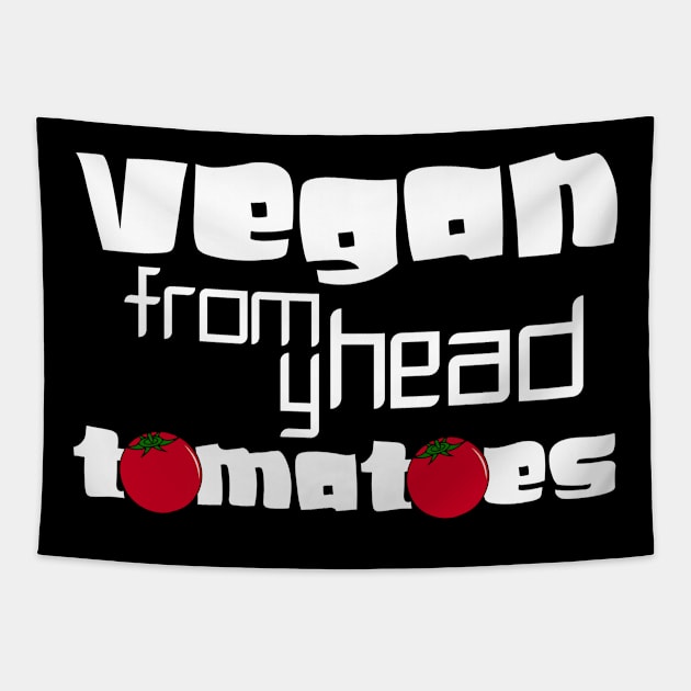 vegan from my head tomatoes Tapestry by Storfa101