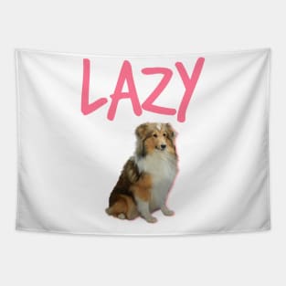 LAZY / The Border collie Tapestry