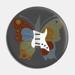 Electric Guitar Butterfly - Retro Pin