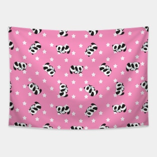 Cute pattern | panda drink milk Tapestry