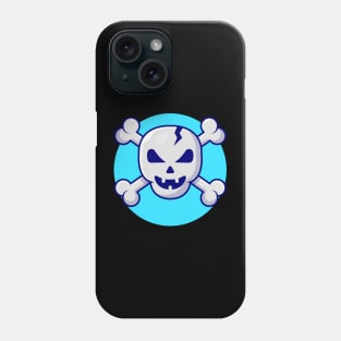 Skull And Crossbone Cartoon Vector Icon Illustration Phone Case