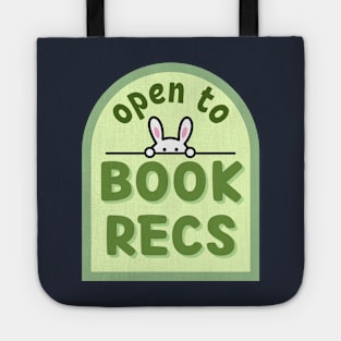 Open to book recs Tote