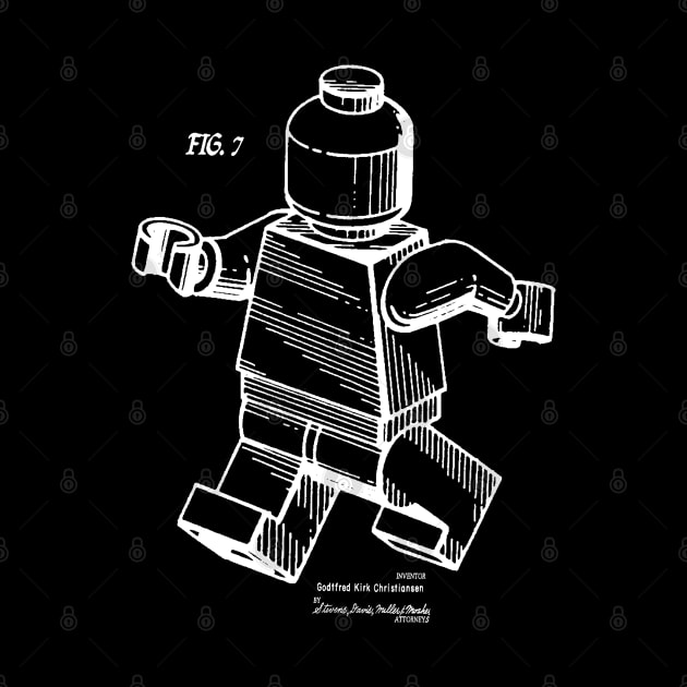 Lego Man Minifigure Patent Image by MadebyDesign