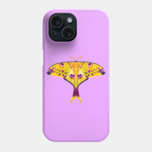 Violet Comet Moth Phone Case