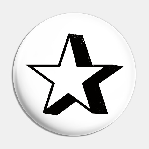 Drop Shadow Star Pin by PsychicCat