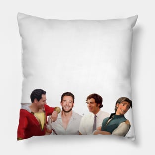 The many faces of Zachary Levi Pillow