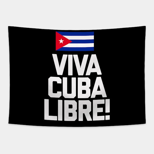 Viva Cuba Libre Flag Tapestry by livania