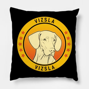 Vizsla Dog Portrait Pillow