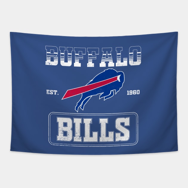 buffalo bills vintage Tapestry by Giraroad