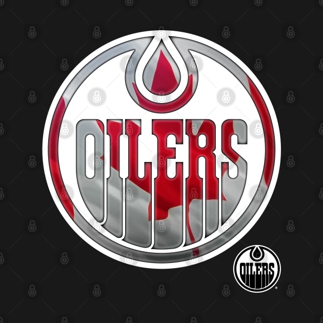 Edmonton Oilers Banner Wave by RussJerichoArt