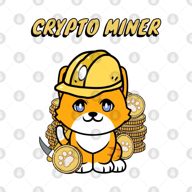 Cute Orange Cat is a cryoto miner by Pet Station